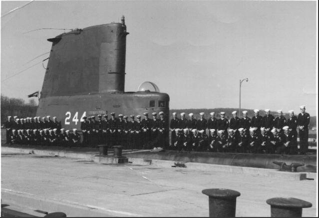 USS CAVALLA and crew