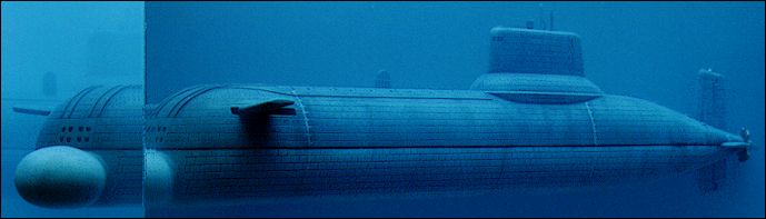 The interior of the submarine is full of water and some lead strips as well.