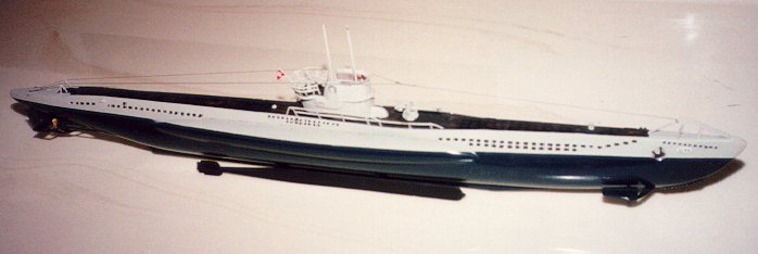 German Type VII U-boat model